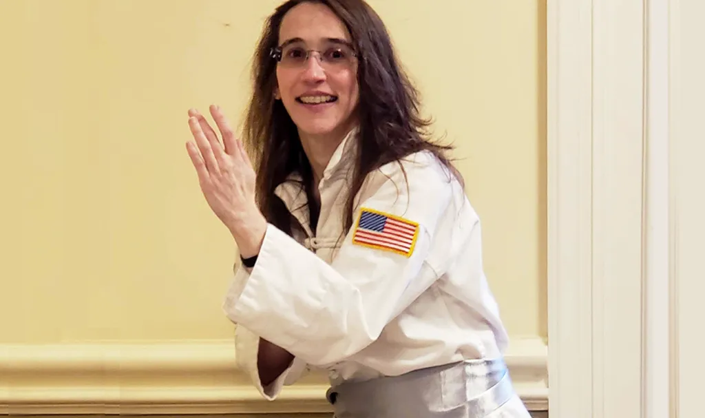 Dr. Erica Tramuto-Drobnis practices tai chi