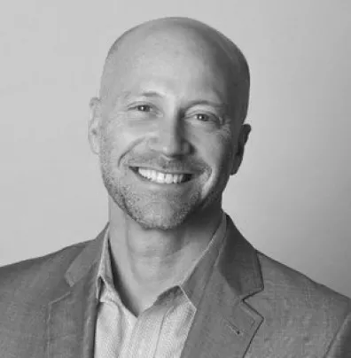 Black and White headshot of IndeVets CEO Michael Raphael