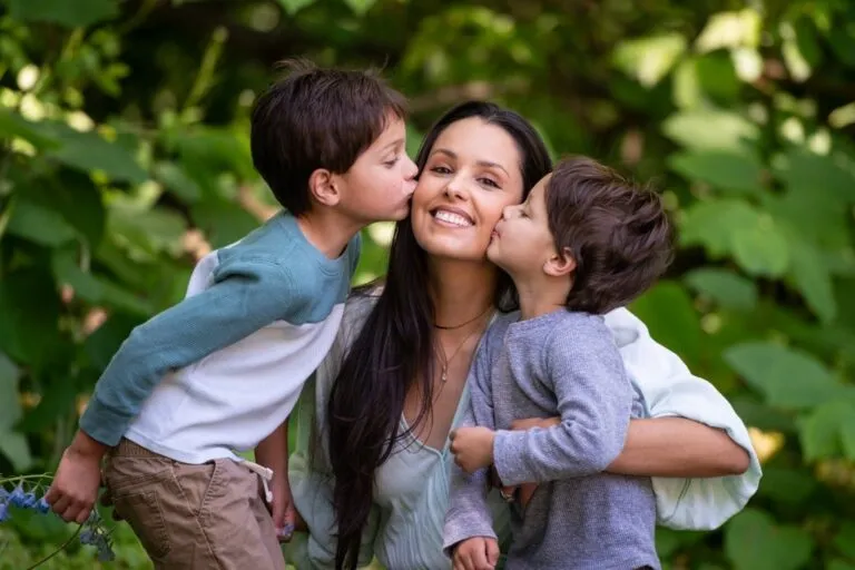 Photo of Dr. Martiza Goller with her two sons