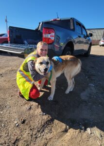 Dr. Dana Koch with dog