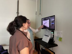 Dr. Carolina Baquerizo computer
