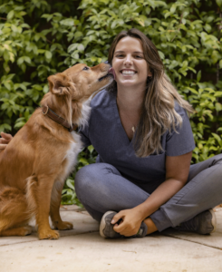 Dr. Rosen and her dog, Boone