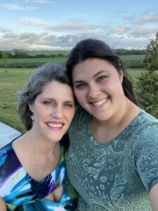 Emily Gray and her mom